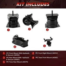 5Pcs Engine Motor & Trans Mount for Honda Accord 1998-2002 Acura TL V6 3.0L 3.2L