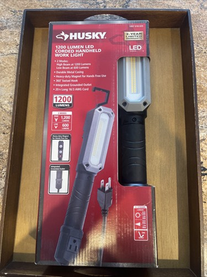 #ad NEW Husky LED Corded Handheld Work Light 1200 Lumens $25.97