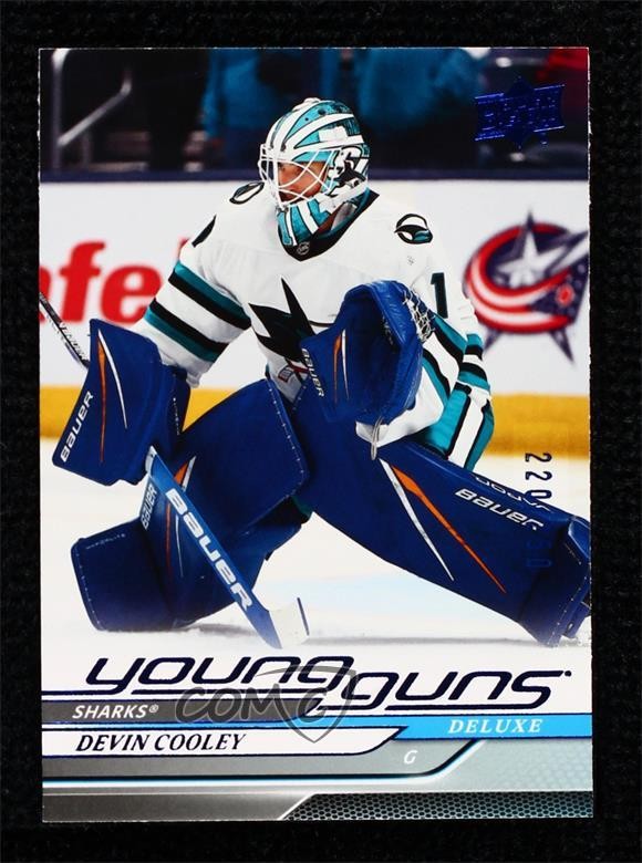 2024-25 Upper Deck Series 2 Young Guns Deluxe 220/250 Devin Cooley #473 16cv