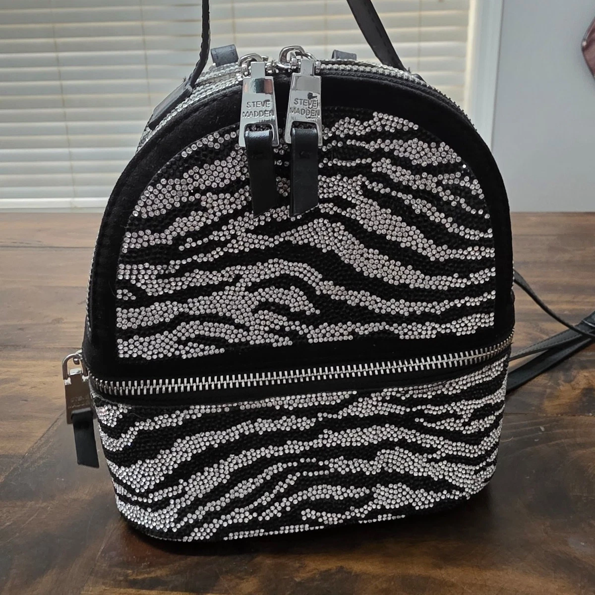 NWT Steve Madden Backpack Multi Bjordan Steve Madden Printed in Rainbow Colors 70s Vintage Style Backpack, Large Double Pocket, Retro  main image 2