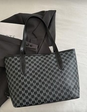 Designer Monogram Tote Bag Black Vintage Luxury Shoulder Handbag Trendy Premium 4