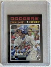 2013 Topps Update ‘71 Topps Minis #TM32 Yasiel Puig Rookie Card. rookie card picture