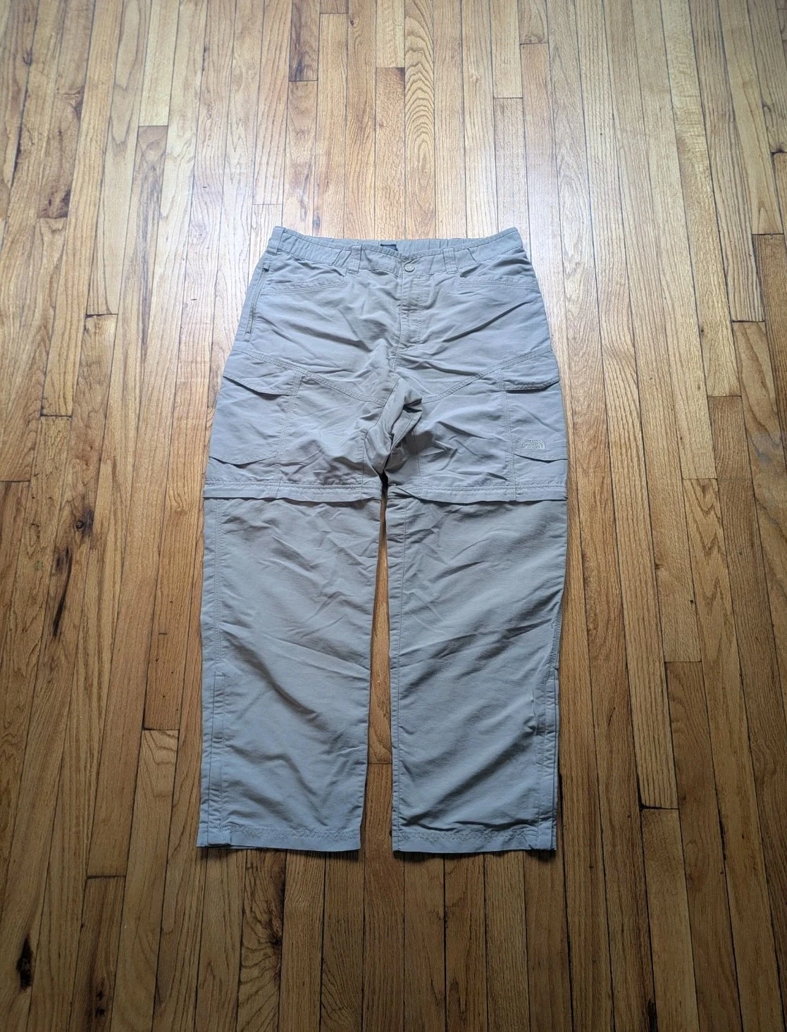 The North Face Convertible Pants Size Large Beige Outdoor Fishing Honking Camp