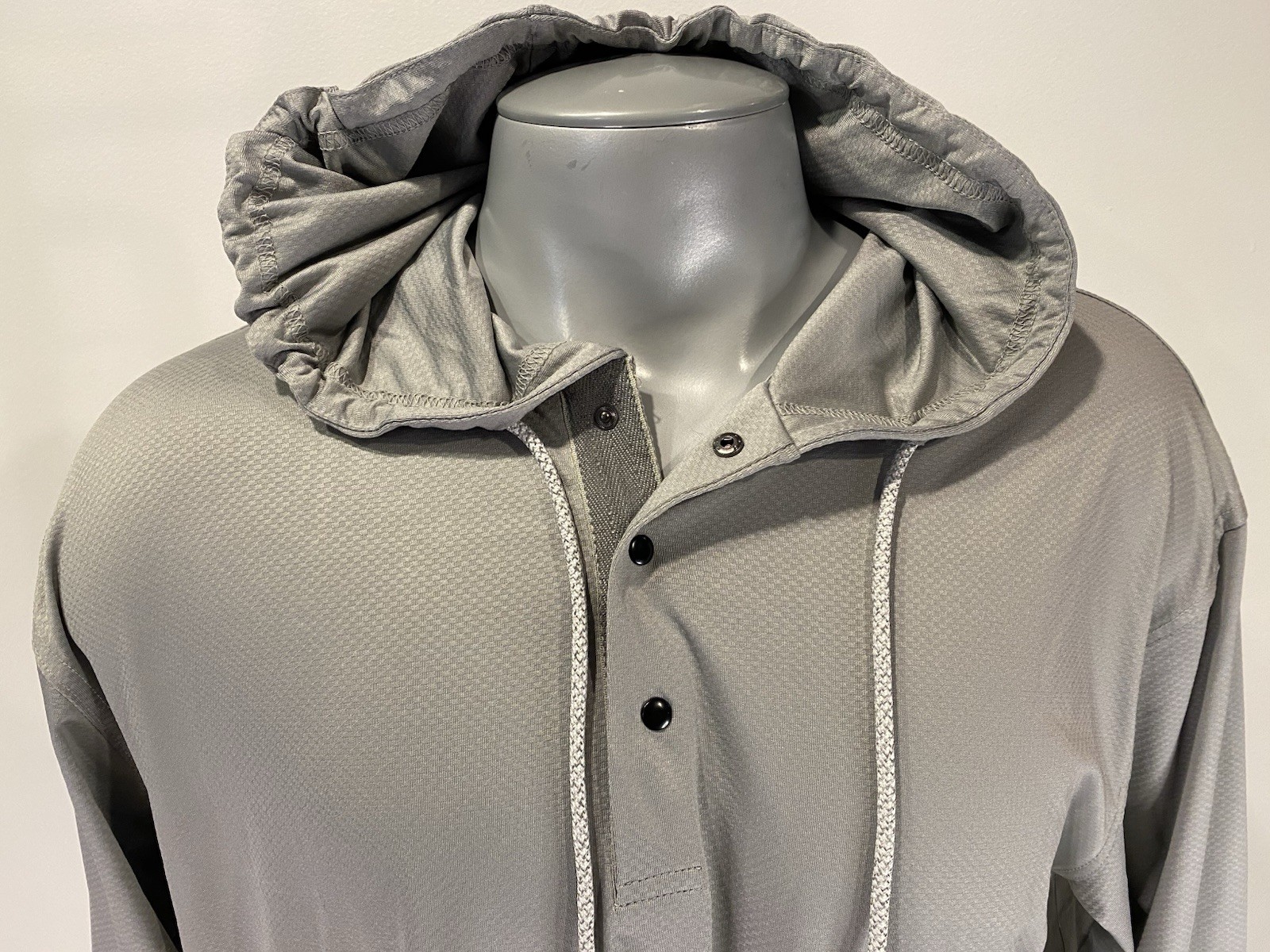 BYLT Storm Performance Circuit NWT Pullover XL Mens Snap Hoodie Gray New