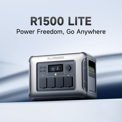 ALLPOWERS New R1500 1600W 1056Wh Portable Power Station LiFeP04 Battery Camp