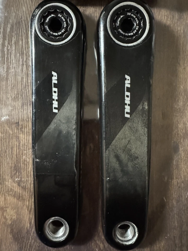 Rotor Aldhu manivela de carbono para estrada/cascalho bicicleta manivela braçadeira com eixo 30mm 175mm - Imagem 3 de 4