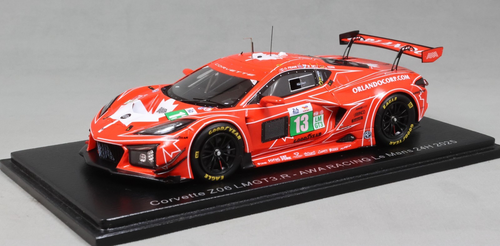 Spark Corvette Z06 GT3 Le Mans 24 Hour 2025 Fidani, Kern & Bell S9290 1/43 NEW