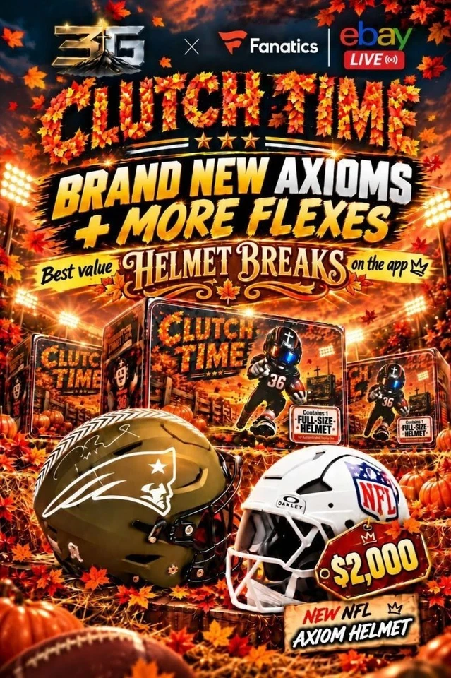 NEW AXIOMS - $1 HELMET BREAKS - NFL SIGNED HELMETS - 3G SPORTS