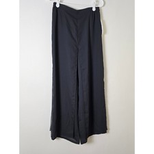 Notations Pant Womens Medium Petite NWT Black Dressy Palazzo