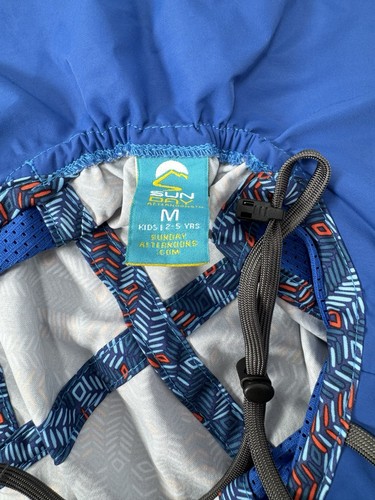 Sunday Afternoons Kids Sun Hat Size medium 2-5Years Blue Beach Outdoor Play - Picture 5 of 5