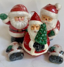Lot Of Santa Claus Candles Wax, 5