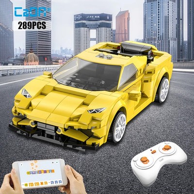 NEW Bugatti & Lambo RC Racing Car Building Blocks 325PCS Remote Control MOC