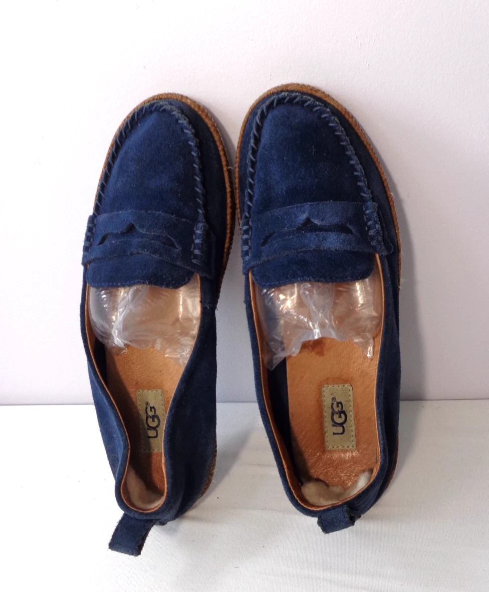 UGG Men\'s Navy and Tan Suede Loafers UGG | Shoes | Ugg Mens Navy And Tan Suede Loafers | Poshmark main image 2