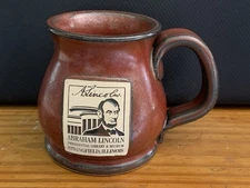 Abraham Lincoln Coffee Mug Lincoln Monument with Written Signature Collectable