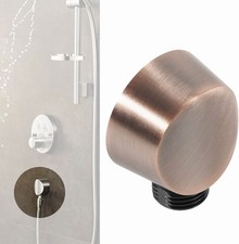 A725ORB Round Drop Ell Handheld Shower Wall Connector Oil-Rubbed Bronze 0.5" IPS