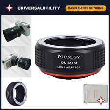 OM Lens to MFT Adapter - Compatible with Micro Four Thirds Cameras, High-Quality