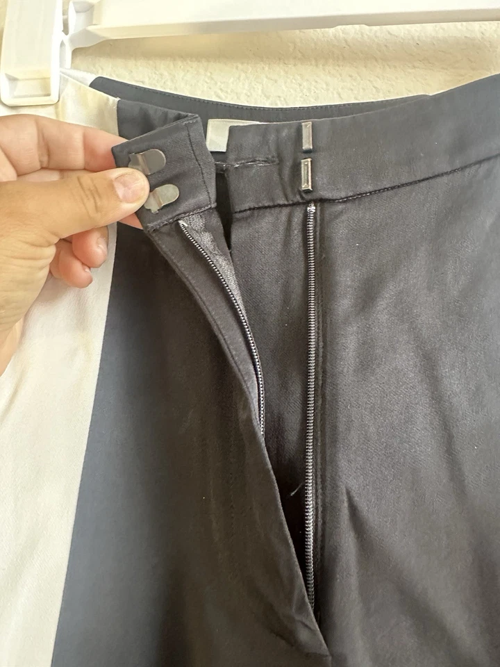 Pantalones SASS AND BIDE Blanco y Negro Talla 2 Cintura Alta Foto 3 de 4