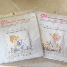 Vintage 1972 Columbia Minerva Crewel Picture Kit Pillow Erica Wilson Hallmark