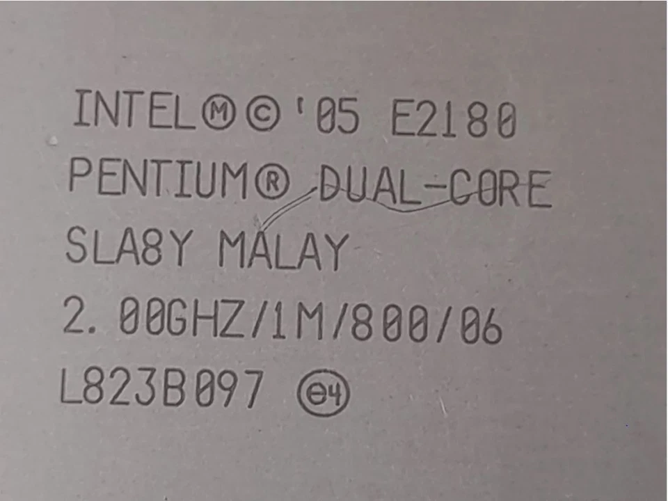 processor Intel Pentium Dual-Core E2180 / 2 ghz / socket 775 - Image 2 of 3