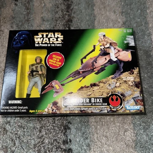 STAR WARS : The Power of the Force Speeder Bike with Princess Leia Organa NEW