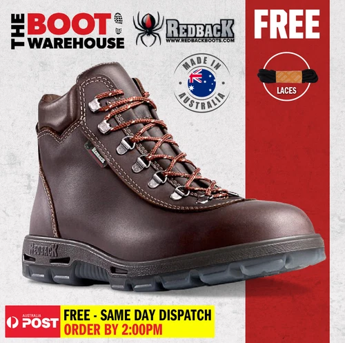 Redback UEPU Everest. Non Safety, Soft Toe, Work & Hiking Boots. AUSSIE MADE!