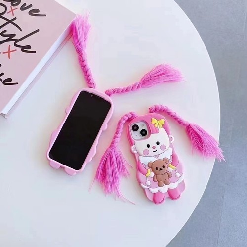 Cover For iPhone Cartoon Beautiful Flower Cute Animal 3D Soft Silicone Back Case - Picture 63 of 82