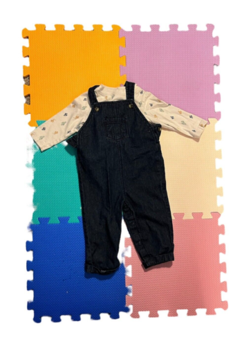 Carter's Just One You 9M Cactus Design Long Sleeve with Jean Overalls - Picture 1 of 3