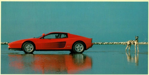 FERRARI TESTAROSSA FRANCO FONTANA CARTOLINA UFFICIALE 1° GIORNO EMISSIONE - 89