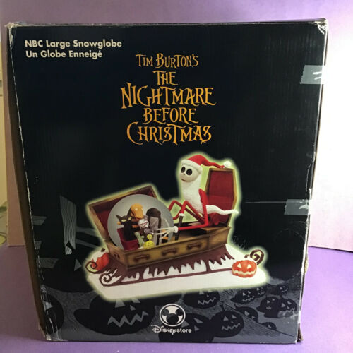 Disney Santa Jack Skellington Nightmare Before Christmas Large Snow Globe w/Box - Picture 2 of 12