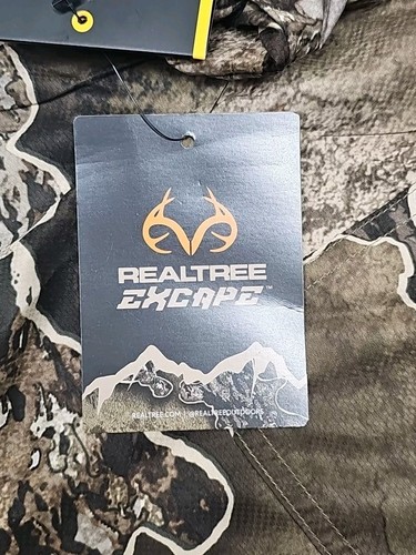 Realtree Excape Camo Hunting Guide Shirt Mens Medium Short Sleeve Button Front - Picture 7 of 8