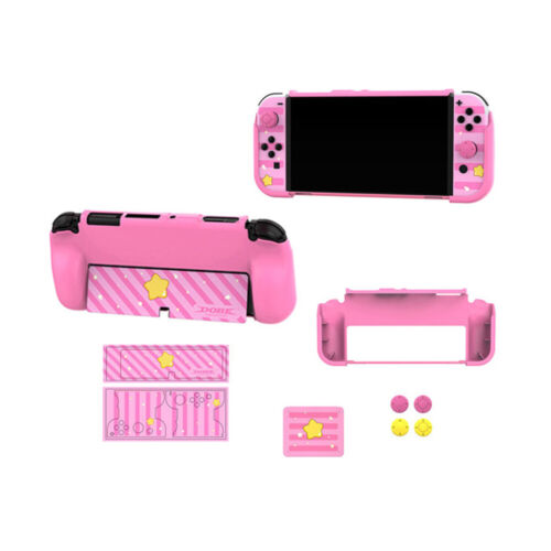 For Switch OLED game console pink sticker OLED console protective cover - Picture 1 of 6