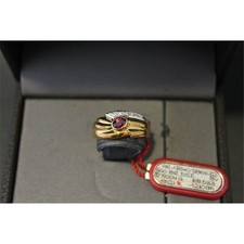 ANELLO DAMIANI oro e diamante con rubino 0,33 ct.