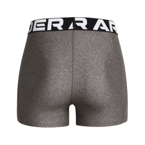 UNDER ARMOUR PANTALONCINI CORTI DONNA HEATGEAR BASELAYER 3” GRIGIO #1384006-NUOVI CON ETICHETTE - Foto 3 di 4