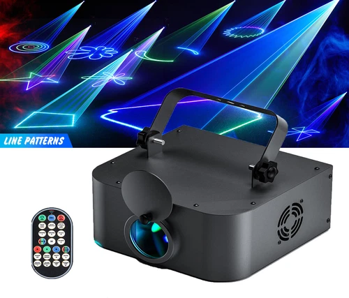 3D RGB Laserlicht Projektor Animation DMX Strobe Weihnachten Partylicht Remote - Bild 2 von 18