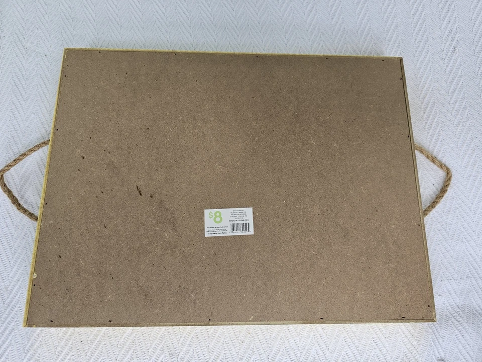 Serving/Garden Tray Wood "Leave Your Worries at the Garden" 16” X 12” X 2.5” - Image 2 of 2