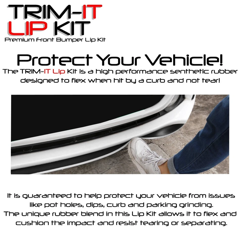 Комплект для губ TRIM-IT универсальный спойлер для бампера кромки кузова крыло белый Plymouth - Изображение 3 из 4