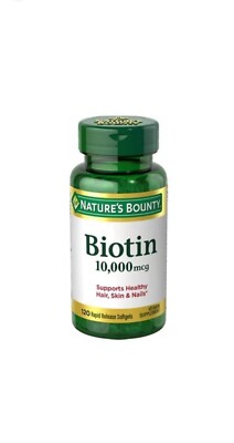 Nature's Bounty ,Biotin  10000 mcg Supports Healthy Hair, Skin &Nails. Exp:08/26