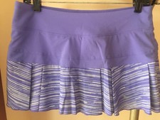 Nike DriFIT Woven Printed Pleated Tennis Skort - Court Purple Sz Med - MINT Cond