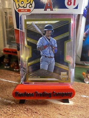 2023 Panini Elite Extra Edition #115 Yeiner Fernandez Gold Die-Cut RC SP 5/10
