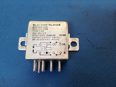 x1 FCA-210-60X Allzweckrelais SPULE 28VDC KONTAKTE 2 PDT 115/200VAC 400hz
