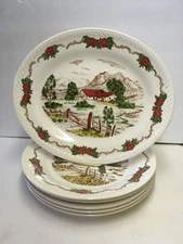 Figgjo Fig1 Farm House Embossed Edge Norway 5 Dinner Plates or Platter – Choice