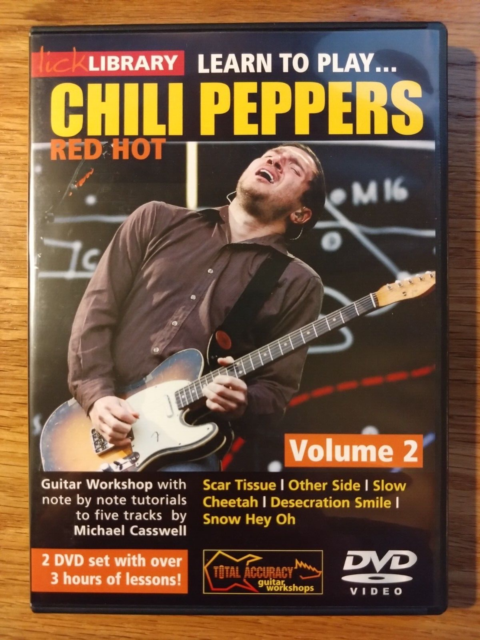 LICK LIBRARY Impara a suonare Red Hot Chili Peppers 2 lezioni tutorial chitarra DVD-