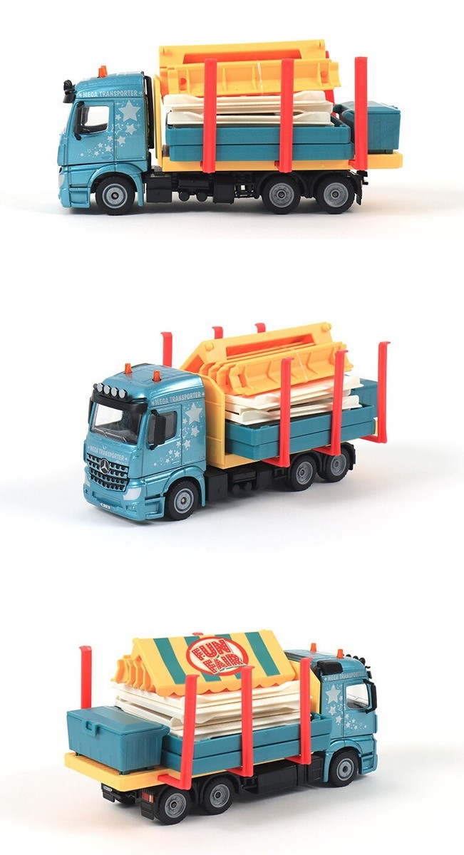 SIKU 1:50 Mercedes-Benz Prefab House Transporter Diecast Model Car