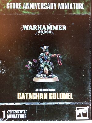 Warhammer 40K ASTRA MILITARUM Catachan Colonel - Limited Edition, 1 Miniatur
