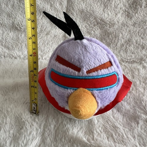 Angry Birds Space Peluche Lazer Láser Púrpura Pájaro Juguete Peluche 8” Sin Sonido - Imagen 6 de 6