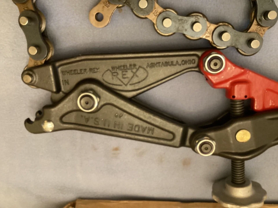 WHEELER REX 4906 RATCHET CHAIN PIPE CUTTER 4” - 6” CAPACITY - Image 4 of 4