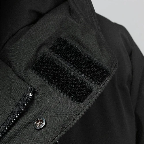 Herren langer gefütterter Mantel Kapuze dicke Luftpolsterjacke gesteppt wattiert - Bild 13 von 39