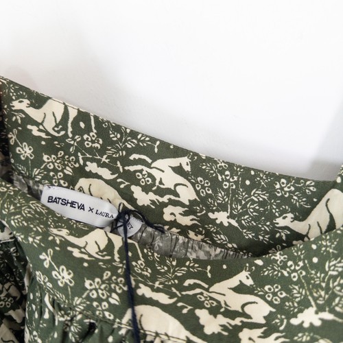 Batsheva x Laura Ashley Beamaris Dress Size 18 NEW Abercastle Print Green Floral - Picture 13 of 21