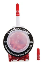 Tool Time Red Industrial Vinyl Reusable Caulking Caps (Case of 75)