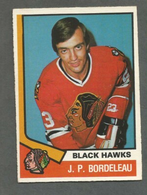 1974-75 O-Pee-Chee OPC Hockey  J.P. Bordeleau #309 Chicago Black Hawks NMT+ **4